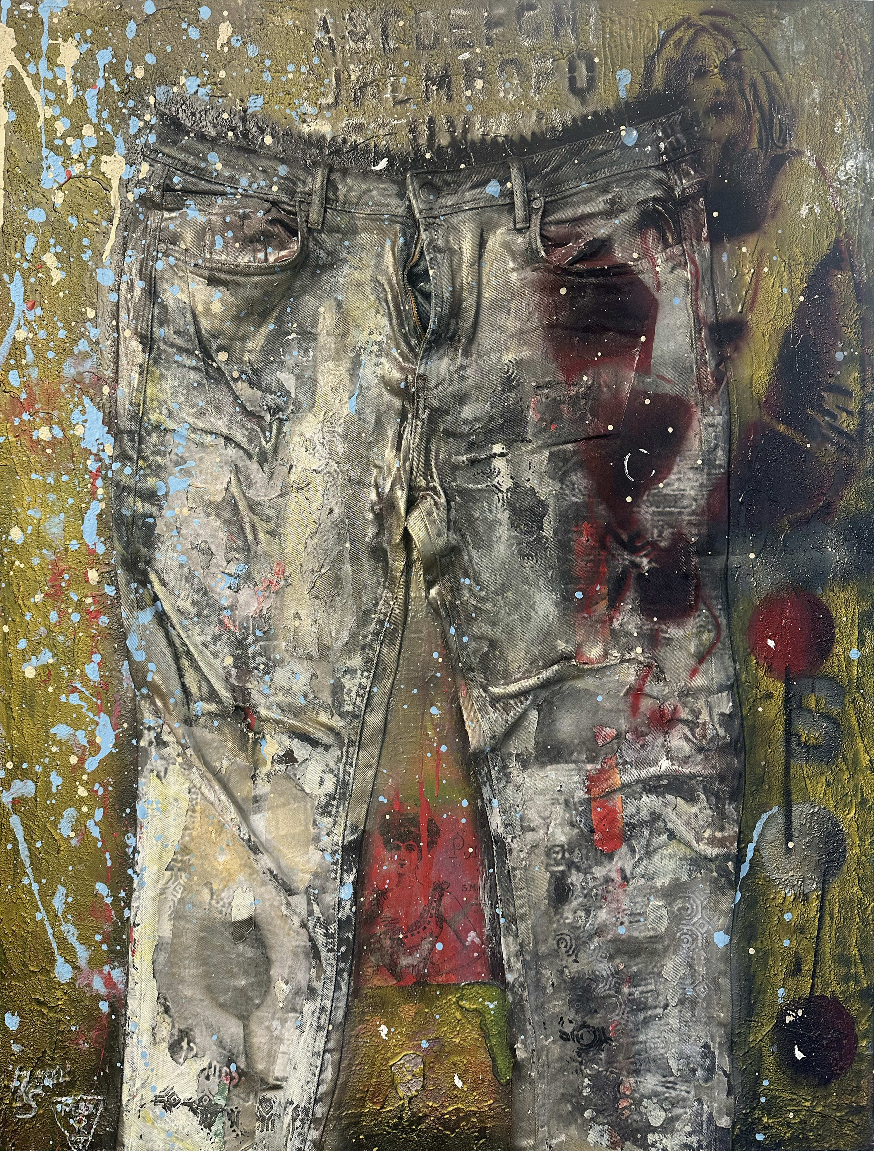 Solid designer jeans 54