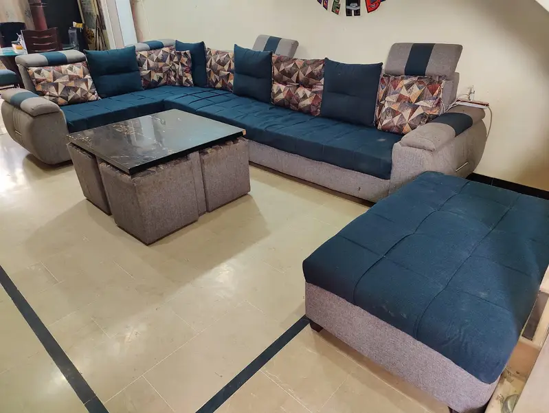 7 seater sofa set - L shaped sofa set 