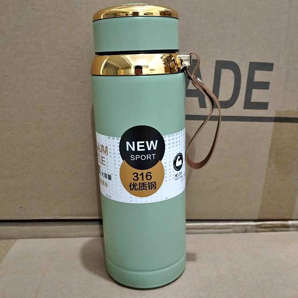 800ml Matte Stainless Steel Bottle Leak Pr Hot Cold Water Bottle For Office Gym Travel