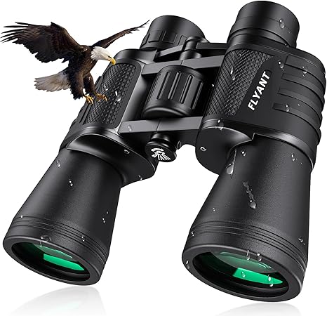 20x50 High Powered Binoculars for Adults, Waterproof Compact Binoculars with Low Light Vision for Bi