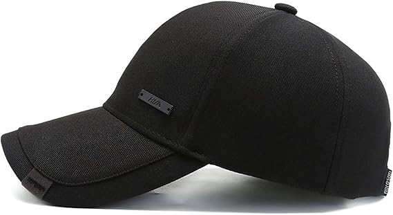 Vintage Cotton Dad Hat with Double Layer Peaks Adjustable Baseball Cap Trendy Trucker Hat for Mens H