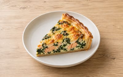 Tarte au saumon épinards