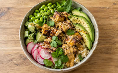 Bowl au tofu satay