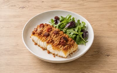 Cabillaud en croûte de chorizo