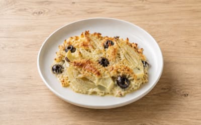 Gratin de fenouil aux olives noires