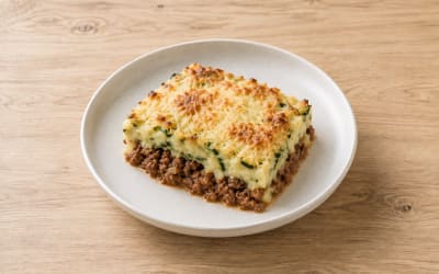 Parmentier de courgettes au bœuf
