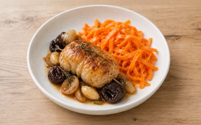 Paupiettes Grillées & Légumes au Romarin