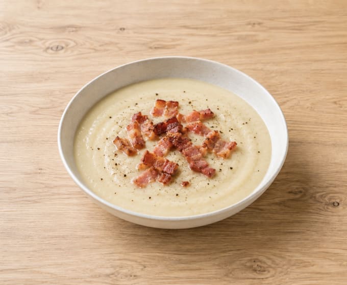 Velouté de chou-fleur & lard