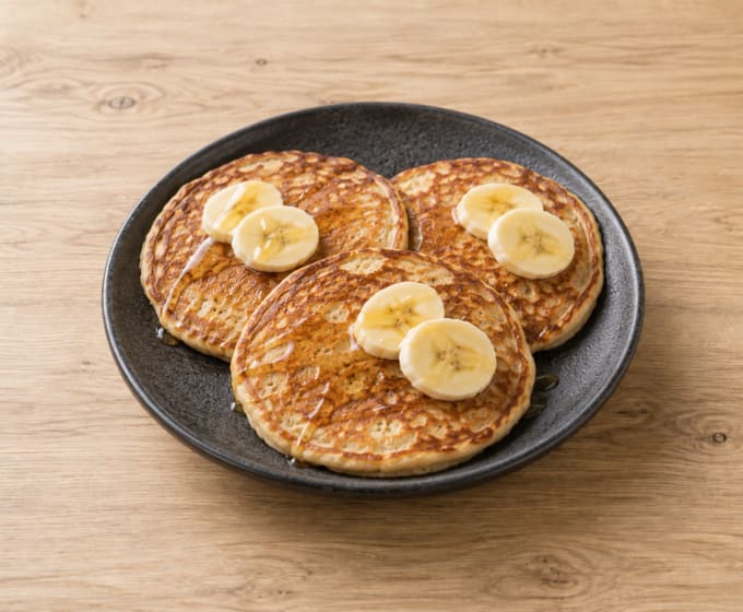 Pancakes banane, avoine et œufs