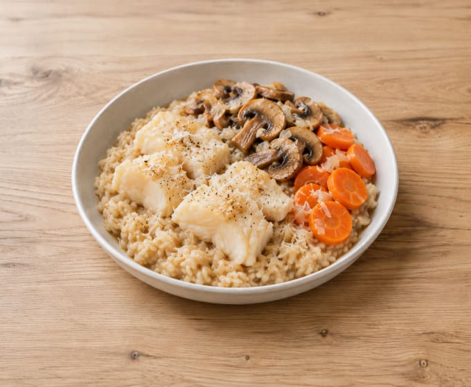 Risotto cabillaud