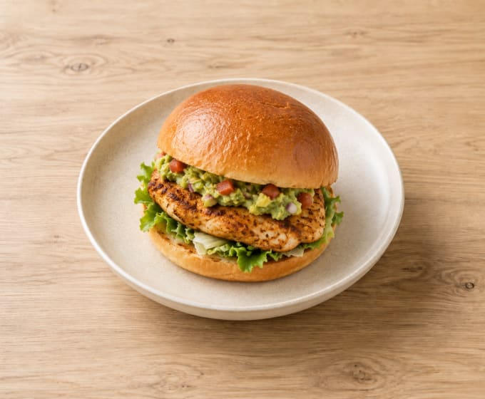 Burger au poulet à la mexicaine