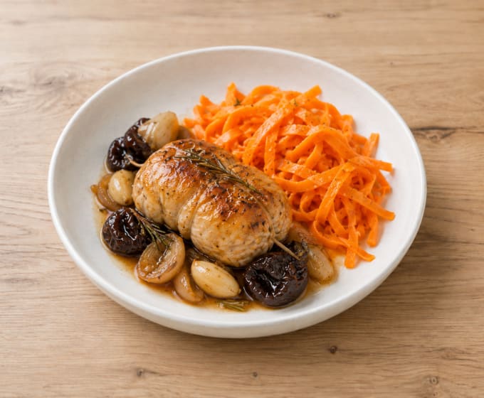 Paupiettes Grillées & Légumes au Romarin