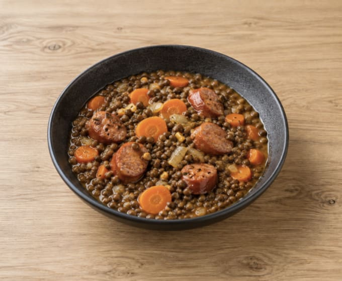 Saucisses lentilles
