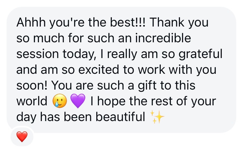 Client testimonial