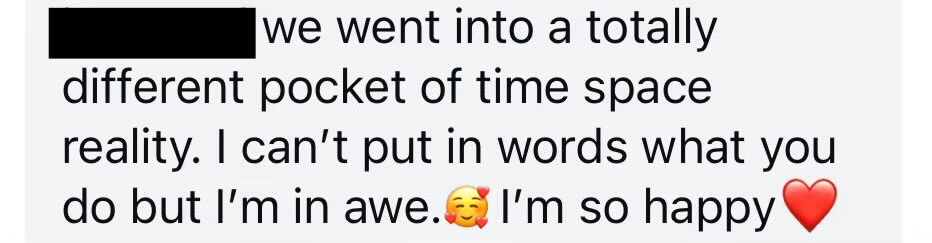 Client testimonial
