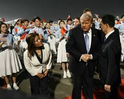 Trump Lands in China