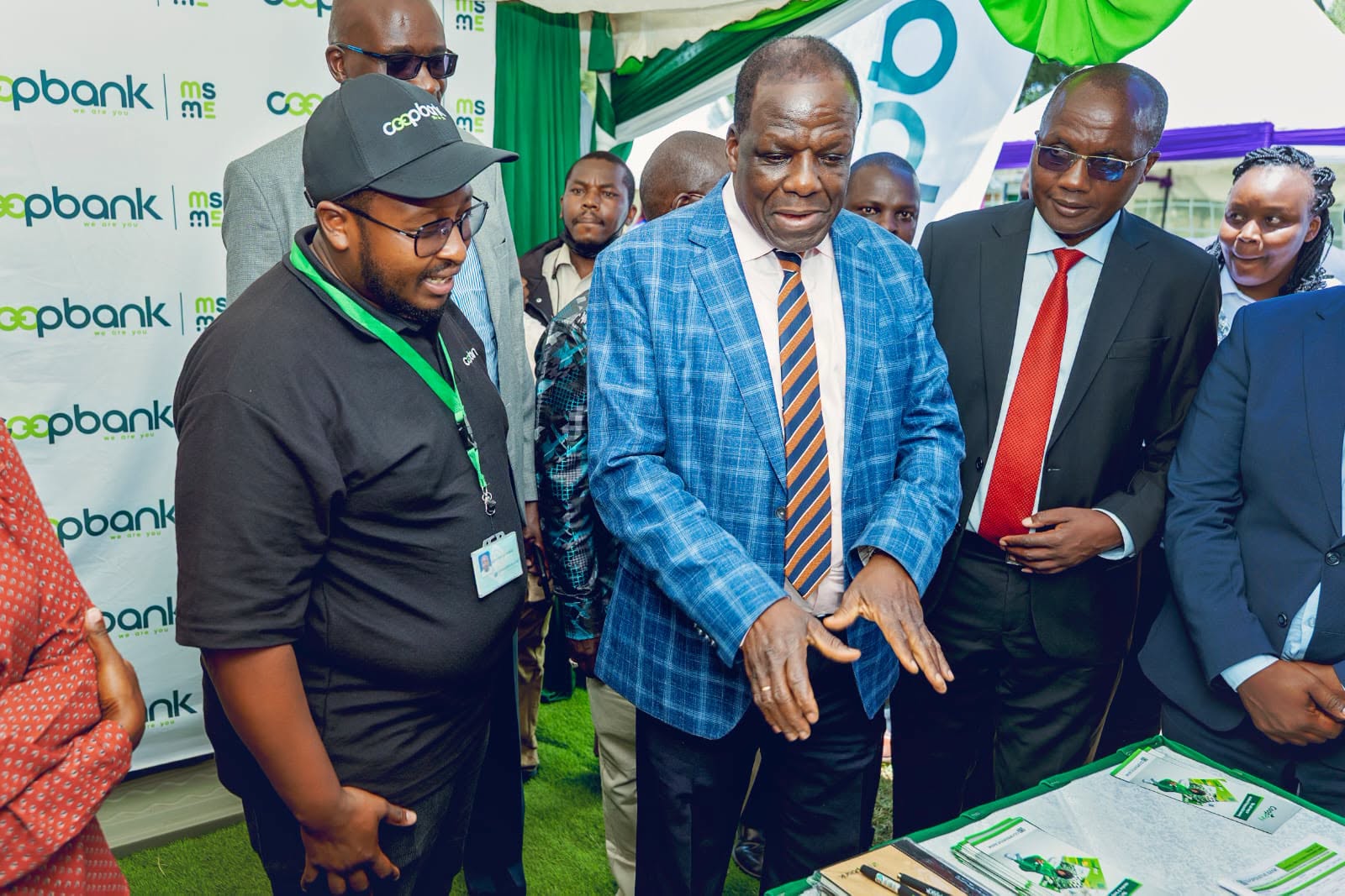cs Oparanya, Kones Visit Co-op Bank Stand at MSME Connect