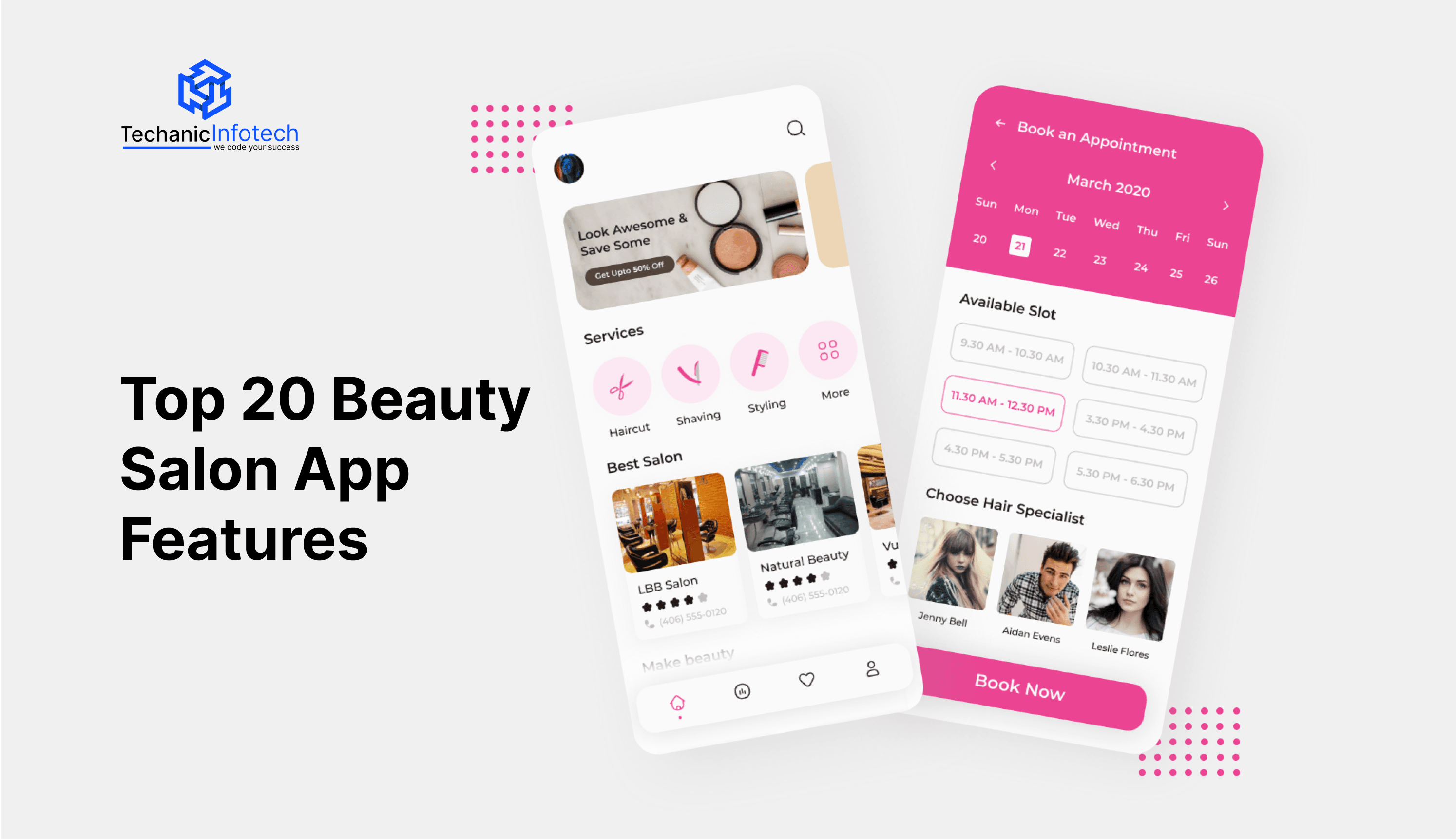Top 20 Beauty Salon App Features