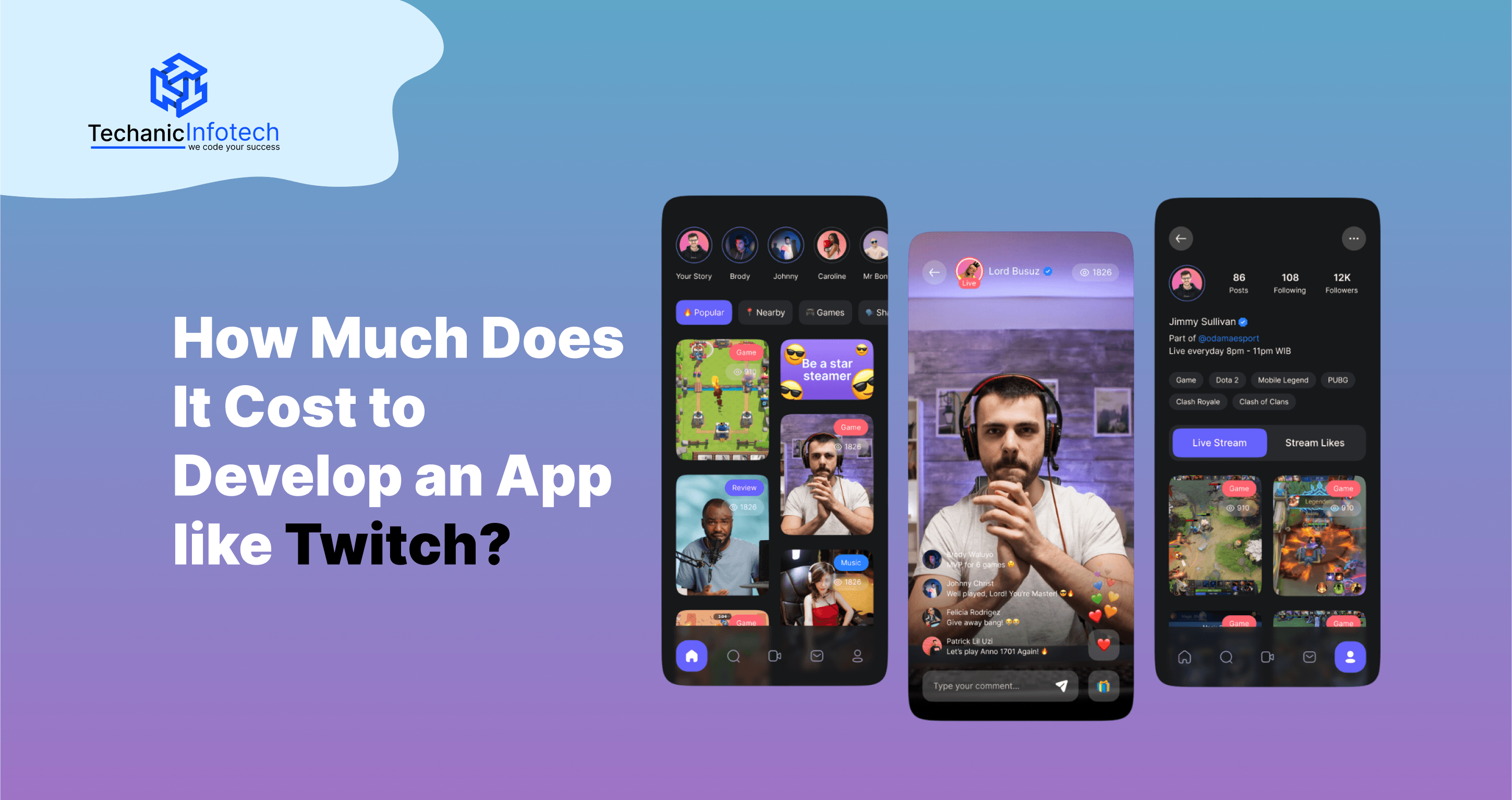 How Much Does It Cost to Develop an App like Twitch?