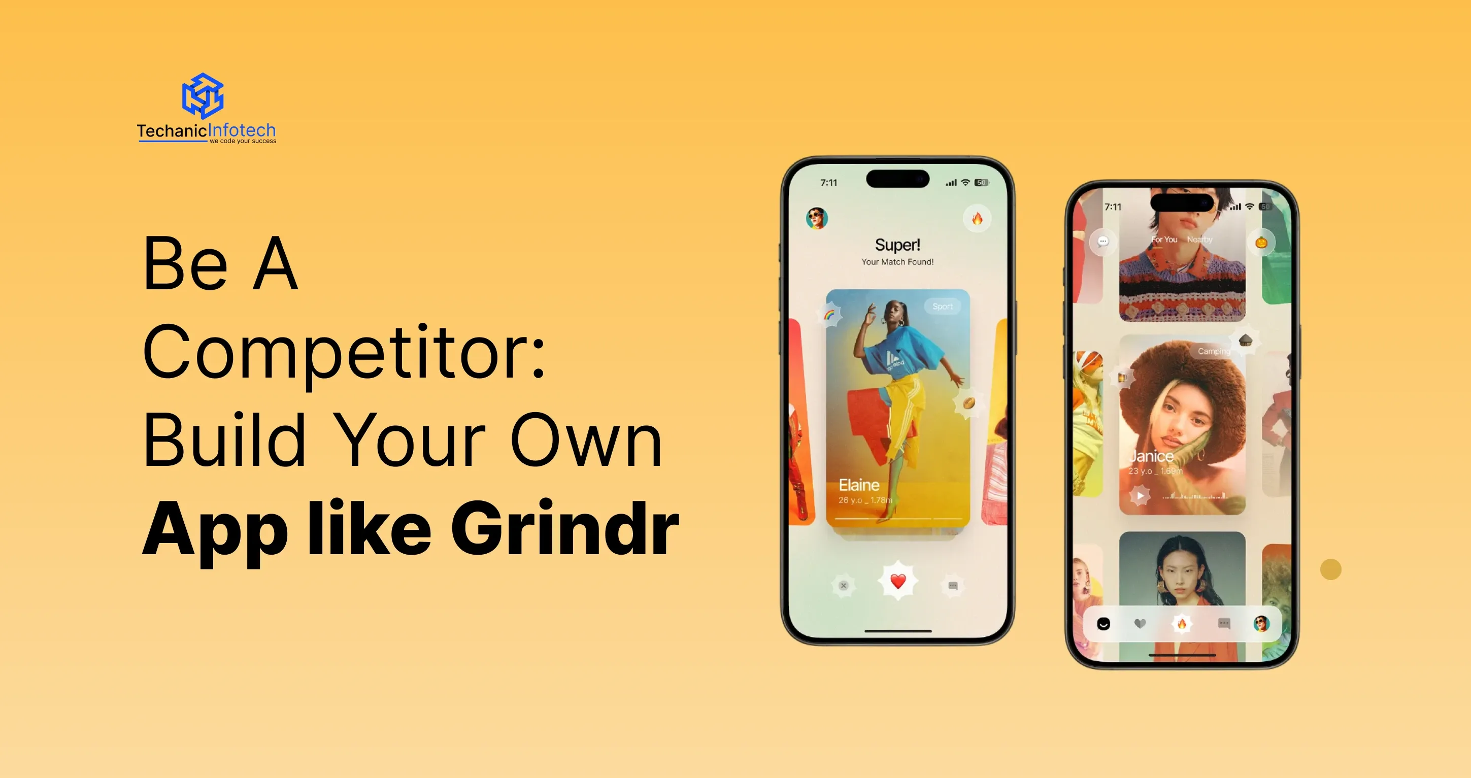 Be A Competitor: Build Your Own App like Grindr