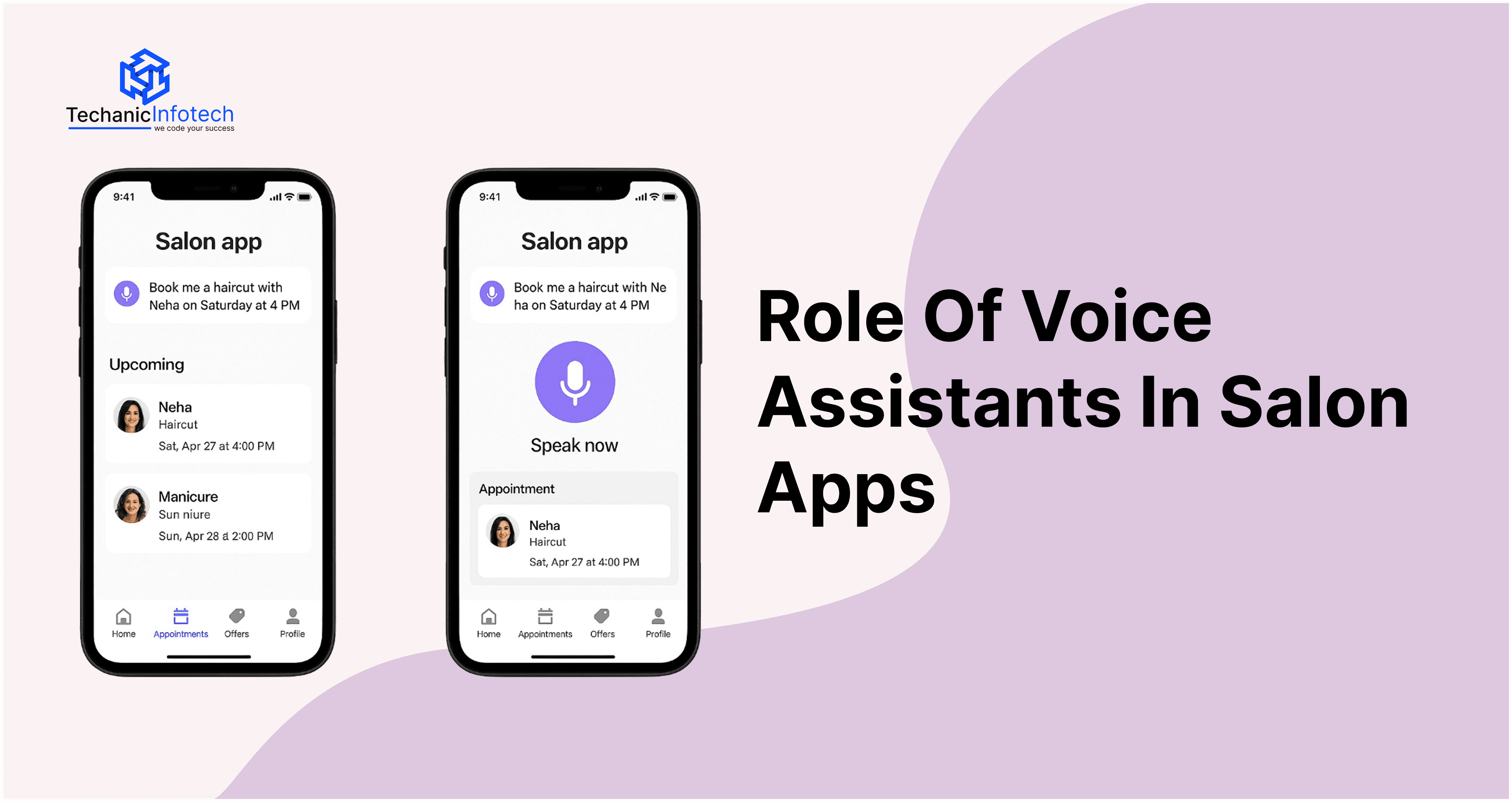 Role of Voice Assistants in Salon Apps