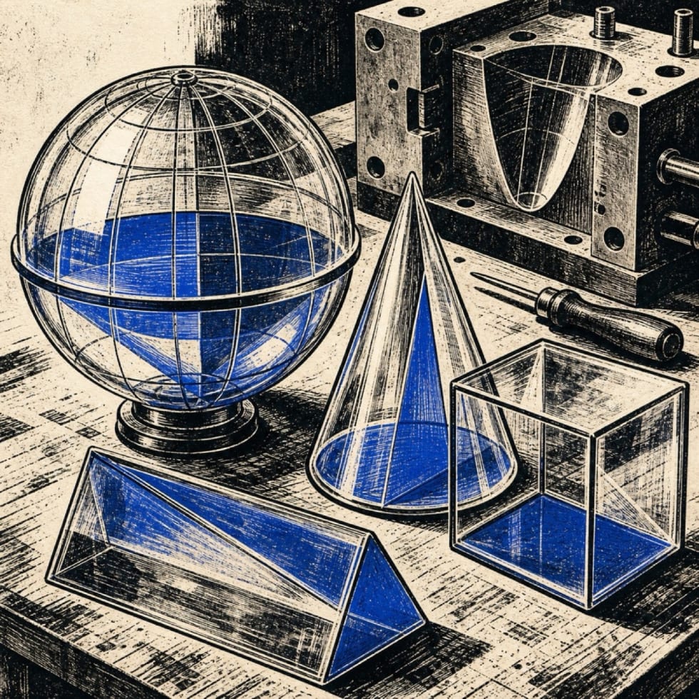 Redaktionelle Illustration zu 300 eigene Geometriemodelle machen Mathematik seit 75 Jahren begreifbar