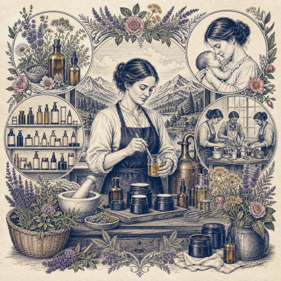 Redaktionelle Illustration zu Ja & Anders: 28 Rezepturen aus dem Wissen einer Hebamme