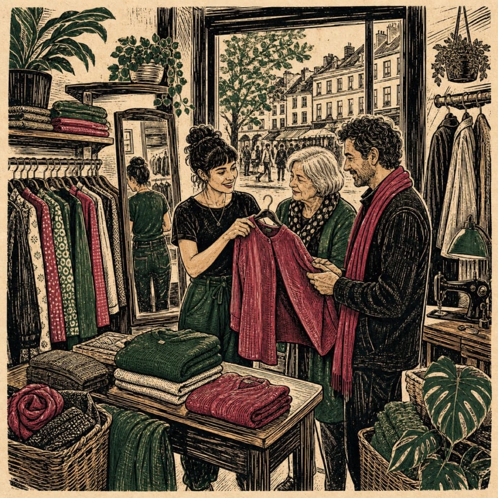 Redaktionelle Illustration zu LightWear: 20 Bio-Fair-Labels und 15 Jahre persönliche Modeberatung