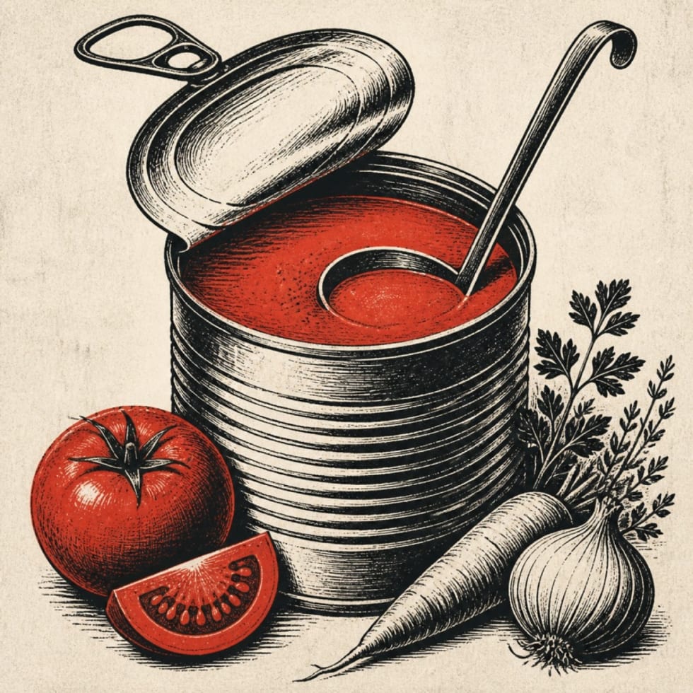Redaktionelle Illustration zu Handwerkliche Suppe – haltbar ganz ohne Kühlregal