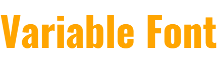 Variable font result