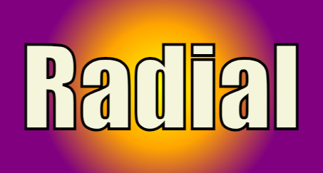 radial gradient result