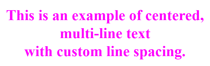 Multiline result