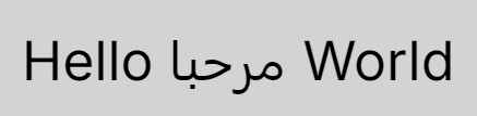 Automatic BiDi result