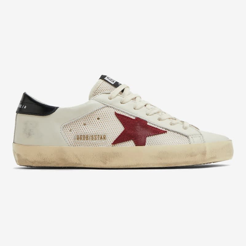 Super Star White/Mesh Red