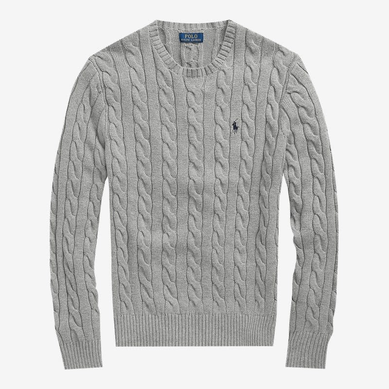 Cable Knit Sweater Grey