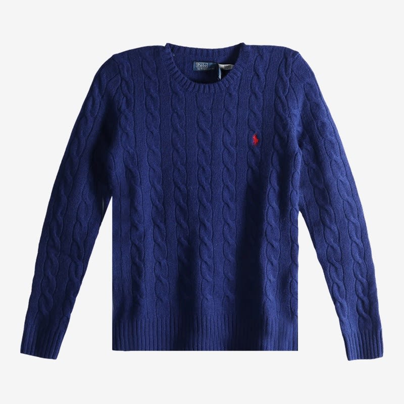 Cable Knit Sweater Navy
