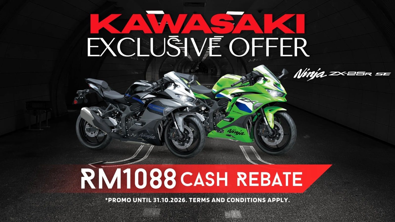 CASH REBATE NINJA ZX-25R SE