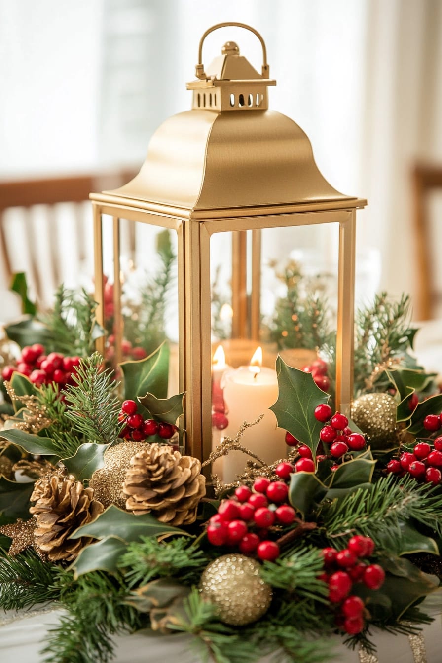 extended holiday table with lanterns how many candles a cozy winter tablescape