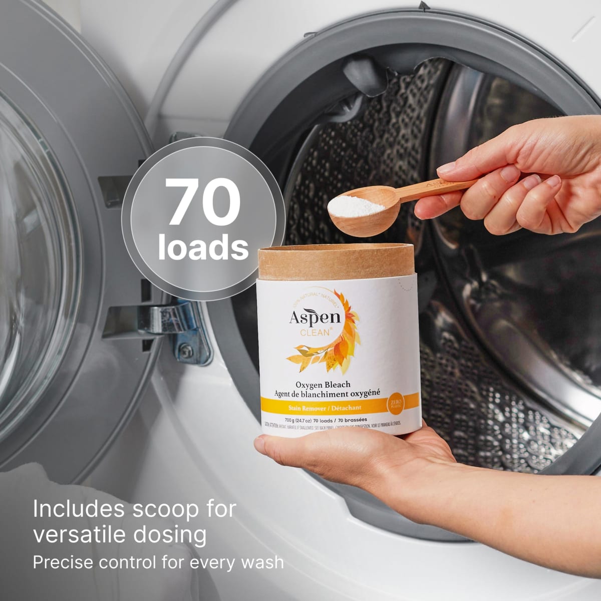oxygen bleach powder scoop