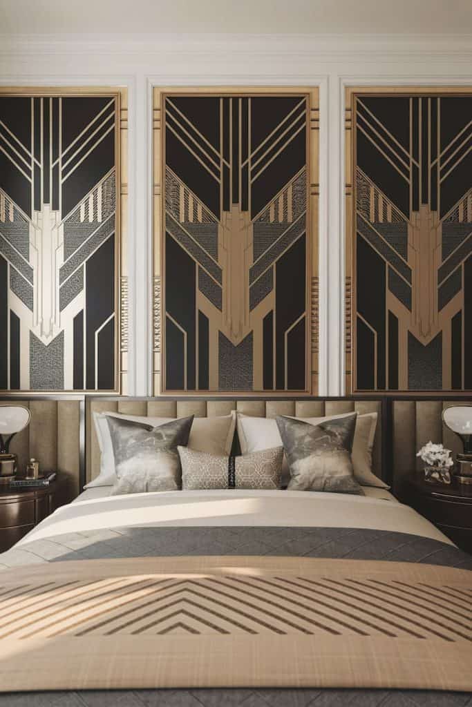 art deco bedroom