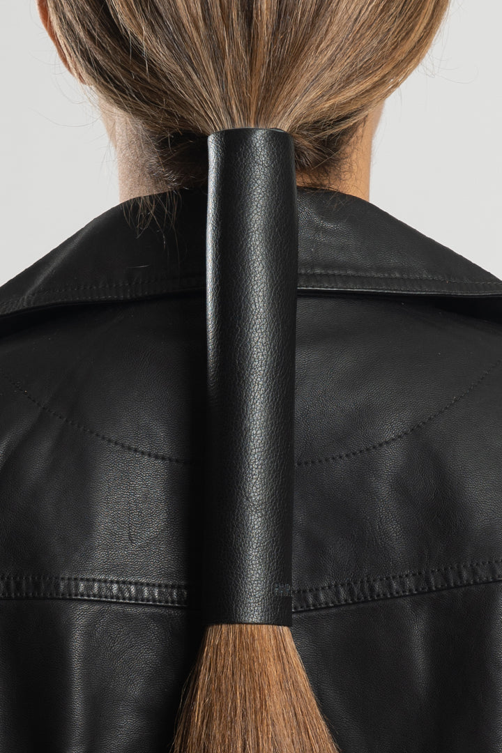 leather hair wrap