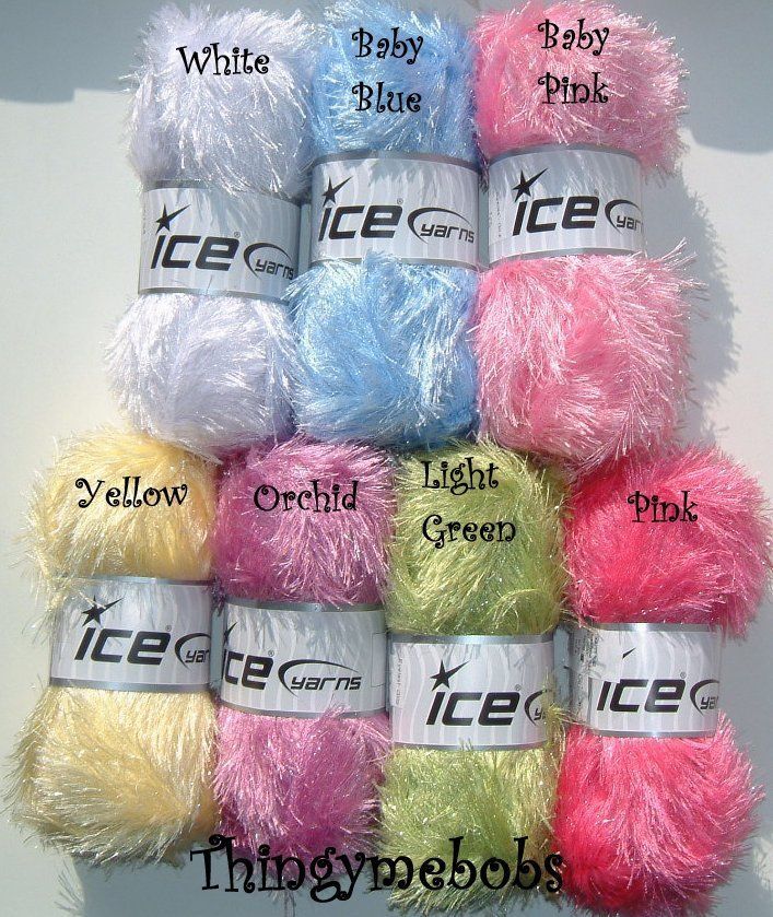 sparkly yarn flowers