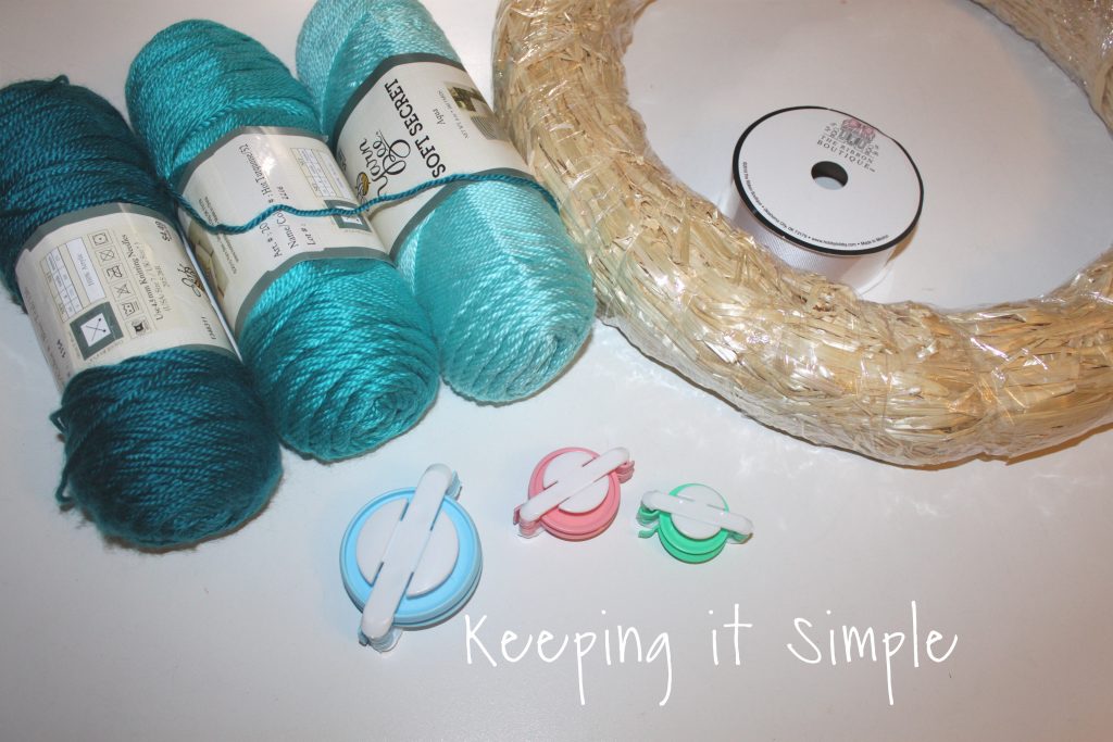 ombre yarn pom poms