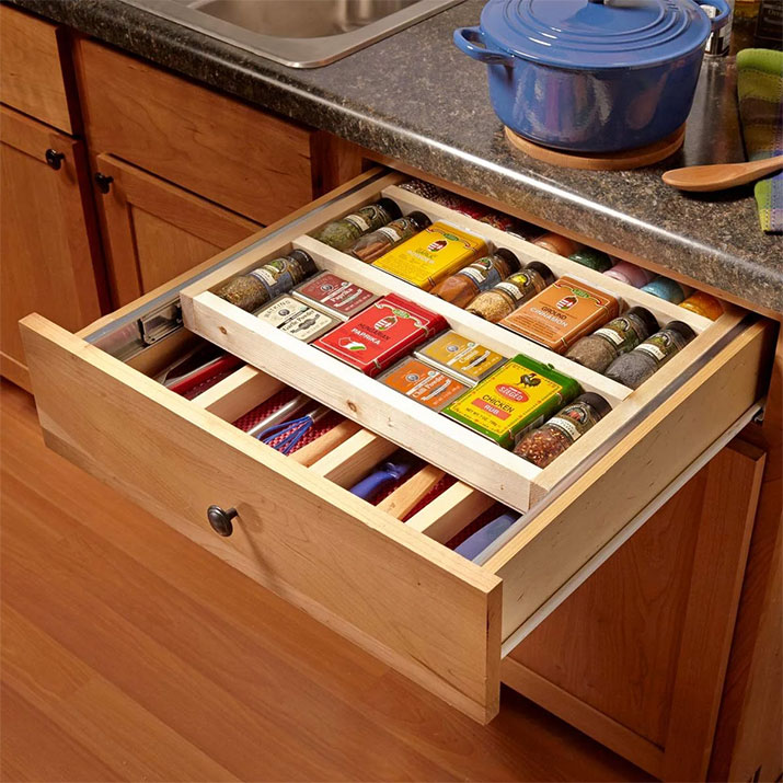 tiered spice rack pantry