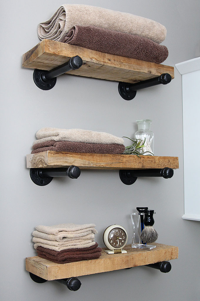 industrial pipe shelves