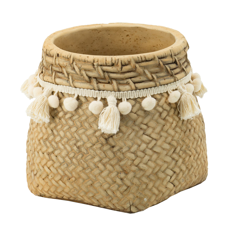finished rustic basket details
