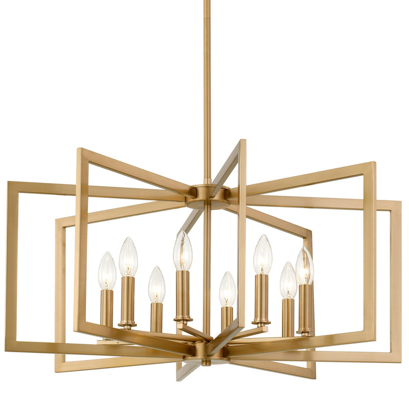 brass geometric light fixture