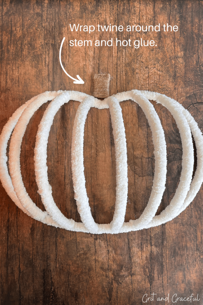 diy twine wrapping process