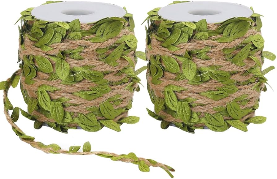 burlap leaf decoration