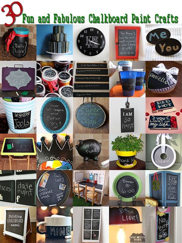 chalkboard paint craft